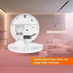 Detector de Alarme de Calor com Fiação Direta Kitemark 230v, ABS, Bateria de 10 Anos, Alarme de Segurança contra Incêndio com Cabo e Interligação Sem Fio - Product Image 3