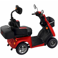 Trottinette Électrique 4 Roues Puissante 60V800W Rouge Chine Élégante pour Extérieur avec USB