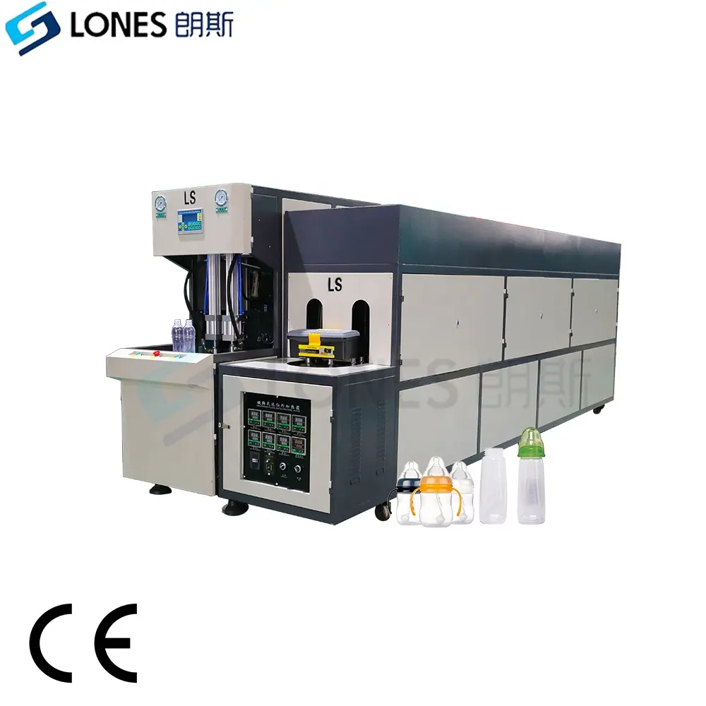 LS-PP semi automatic PP bottle blow molding machine 10Ml to 2L 80-85 degree heat resistant hot filling pp bottle machine 600BPH