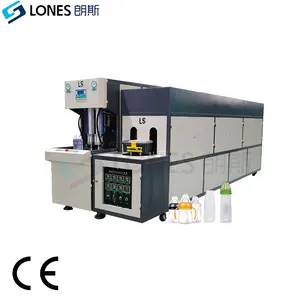 LS-PP semi automatic PP bottle blow molding machine 10Ml to 2L 80-85 degree heat resistant hot filling pp bottle machine 600BPH