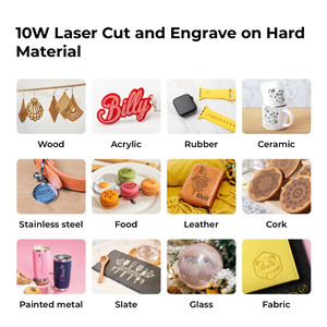 Graveur laser intelligent et découpeur de vinyle XTool M1 10W avec caméra intelligente pour le bois, le papier, le cuir, compatible DXF - Product Image 3
