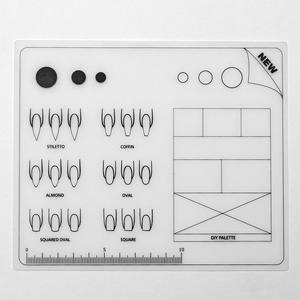 Plantilla enrollable <span class=keywords><strong>para</strong></span> decoración de uñas, hojas de entrenamiento, esterilla de práctica de uñas de silicona acrílica Flexible - Product Image 1