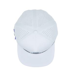Gorra de Golf de 5 Paneles con Parche de Goma Personalizado, Protección Solar, Tela Impermeable Blanca, Visera Plana, Estilo Deportivo y Moderno - Product Image 5