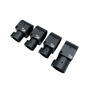 RJXHOBBY RJX4141 Conector de tren de aterrizaje de aleación de aluminio de tres vías de 30 mm a 40/45/50 mm, abrazadera de tubo negra para dron - Product Image 3