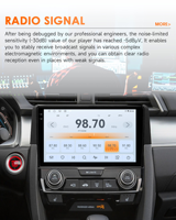 Radio para Auto Android CARUPEZ de 9 Pulgadas con GPS y CarPlay Integrados para Honda Civic 10ª Generación 2016-2021 (compatible con amplificador OEM, cámara, radar)