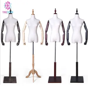 Hot Sale Fabric Female Torso Window Display Mannequin