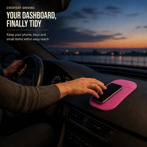 <b>PU</b> Gel Car Dashboard Anti-Slip Pad <b>Adhesive</b> Phone Mat Odorless Non-Toxic Washable Reusable Custom Silkscreen Design - Product Image 4