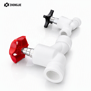 Válvula de Globo PPR de 20mm, 25mm, 32mm con Núcleo de Latón, Válvula de Cierre Manual, Accesorios de Tubería de Plástico, Fusión por Calor para Suministro de Agua - Product Image 2