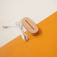 Diffuseur d'huiles essentielles en bois 3D personnalisé, réutilisable, poli, avec LED, photo personnalisée, décoration murale pour la maison