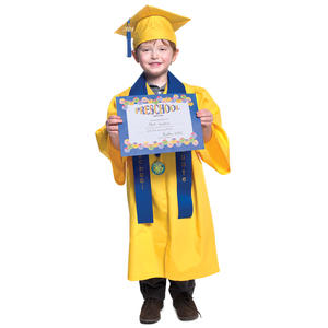 Grosir gaun wisuda anak emas berkilau, gaun wisuda TK, gaun wisuda prasekolah untuk seragam sekolah anak-anak - Product Image 1