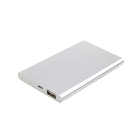 Cargador Portátil Ultra Delgado de Alta Calidad de 5000 mAh, Banco de Energía de Aleación de Aluminio para Teléfono Móvil, Compatible con Impresión de Logotipo Personalizado