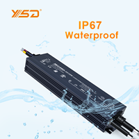 5 ans de garantie Triac 0-10v 5 en 1 Dimmable LED Driver IP67 led alimentation 100W 200W 300W dc 24v 12v led pilote pour lumière led