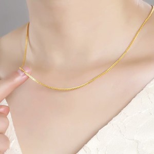 S925 Sterling Silver <span class=keywords><strong>Che</strong></span> Flower Chopin Chain Femme Ins Simple All-Match Brillant Clavicule Collier Diamant Perle Or Platine - Product Image 5