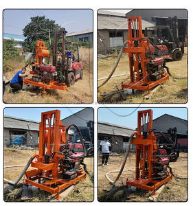 ÚNICO Venta caliente Precio de fábrica Portátil 30M 50M 80m 100M Plataforma de perforación de pozos de agua Máquina de perforación de pozos de agua - Product Image 6