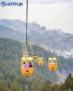 HOTFUN Équipement de tramway et de funicular pour extérieur et intérieur, cabine de tramway à câble en acier pour excursions panoramiques, capacité maximale du câble en acier >500kg - Product Image 5