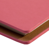 Couverture de tissu de toile de lin à couverture rigide personnalisée feuille mobile planificateur de reliure de budget rose journal 6 anneaux planificateur a5