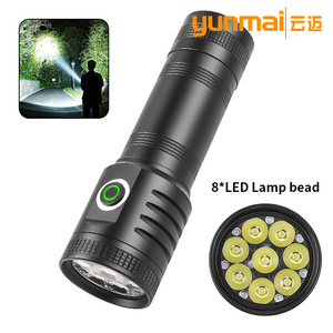 ไฟฉายพลังสูงขนาดเล็ก 8XPG LED 2000 ลูเมนส์แบบชาร์จไฟได้กันน้ำแบบพกพาสำหรับใช้งานกลางแจ้ง - Product Image 3
