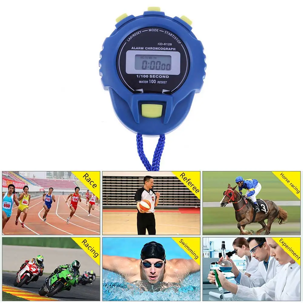 Chronomètre électronique à affichage numérique en plastique, équipement de sport professionnel, chronomètre de sport, chronomètre