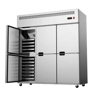 Lecon Refrigeration Equipment Big Capacity 6 Doors Commercial Kitchen Upright Freezers Refrigerator