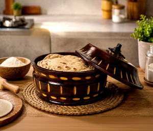 Caja de Almacenamiento de Madera Moderna y Lujosa para Cazuelas, con Tapa, Apta para Lavavajillas, Gran Capacidad, para Conservación de Alimentos en la Cocina - Product Image 1