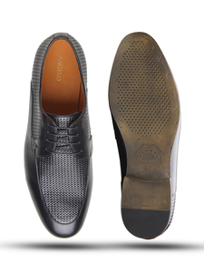 Zapatos de vestir de cuero genuino de alta calidad para hombre, zapatos formales Oxford clásicos con cordones, cuero suave, OEM al por mayor - Product Image 6