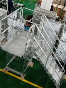 Plataforma de Trabajo Móvil Personalizada para Mantenimiento, Escalera de <span class=keywords><strong>Aluminio</strong></span> Serie 6000, Escalera de Trepada con Peldaños, para Doblado y Corte - Product Image 2