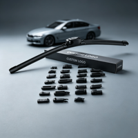 Pisau Wiper multifungsi mobil aksesori eksternal mobil kualitas tinggi pilih satu adaptor Wiper karet lembut kaca depan mobil