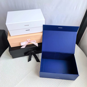 Caja de Regalo Plegable de Papel de Lujo con Logotipo Personalizado, Cinta y Cierre Magnético para Empaque de Regalos - Product Image 4