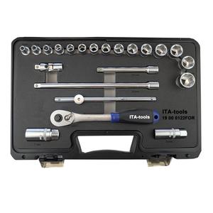 Hand Tools 22PCS <b>3</b>/<b>8</b>"Dr. 72T Tool Kit with <b>Ratchet</b> Wrench and EVA Tray - Product Image 4