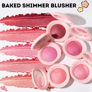 Venta al por mayor de maquillaje de brillo de piel de larga duración de alto pigmento de etiqueta privada rubor natural vegano Libre de crueldad mineral rubor horneado - Product Image 2