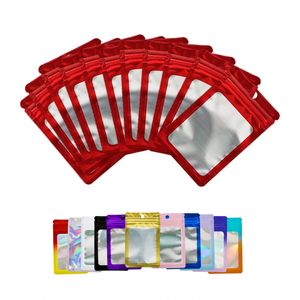 Resealable Smell Proof Food Storage Ziplock Mylar Bags With Front Matte Window,Foil Pouch Bags for Jewelry,Small Business