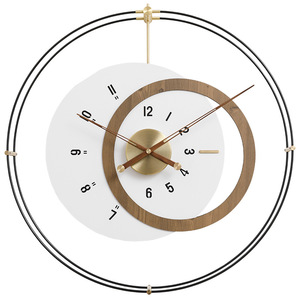 Wall <b>Clock</b> Round Silent Battery Powered Jumping Seconds Movement Modern Living Room Decor - Product Image 5