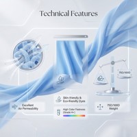 Tissu Mousseline d'Été 75D Léger, Transparent et Respirant en Polyester Doux de Haute Qualité – Prix d'Usine en Gros