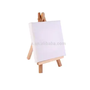 BOMEIJIA Art Supplies Wholesale High Quality Creative Tool 10x10cm Kids Mini Easel And Canvas For Children Drawing
