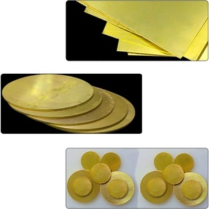 Plaque ronde en laiton non allié, épaisseur 1 mm, diamètre 50 mm, lot de 4, Chine - Product Image 3