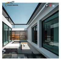 Vidrio templado horizontal de aluminio para ventanas de dormitorio de hotel Hurricane Impact Doble acristalamiento Thermal Break Louver para apartamentos