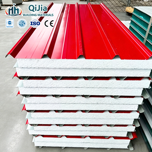 Panneau sandwich EPS ignifuge à installation facile pour mur extérieur de chambre froide, utilisation en parc, construction écologique, <span class=keywords><strong>isolation</strong></span> économique - Product Image 3
