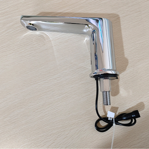 HY-158A Modern Chrome Brass <span class=keywords><strong>Sensor</strong></span> Automático Torneira Single-Hole Single-Handle Touchless Deck para Hotel Banheiro Bacia Cerâmica - Product Image 5