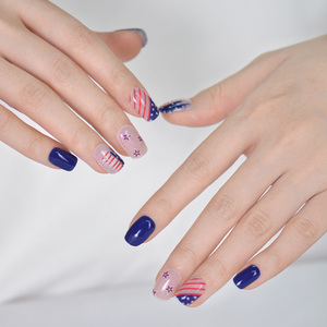 Autocollant drapeau américain pour ongles Autocollants pour ongles en gel pour le jour de l'indépendance du 4 juillet - Product Image 4