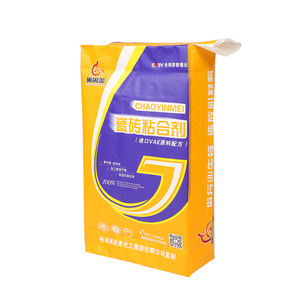 Bolsa de Válvula Vacía para Adhesivo de Azulejos, <span class=keywords><strong>Saco</strong></span> Tejido de PP con Válvula Cosida para Envasado de Polvo de Construcción y Mezclas Secas - Product Image 1