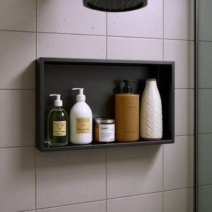 Nicho de Ducha de Acero Inoxidable 21 X 13 Negro Metálico, Montaje en Pared, Diseño Rectangular Minimalista - Product Image 2