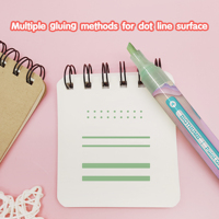 Stylo colle marqueur colle liquide pointe balle pour Postit Sticky Note et DIY