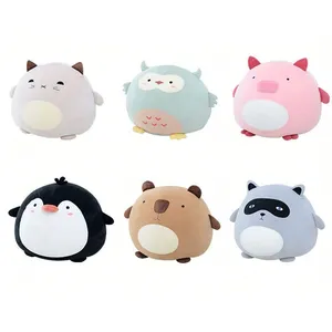 giant round animals cushion stuffed soft kid sofa chair plush penguin pig bear bean bag for kids