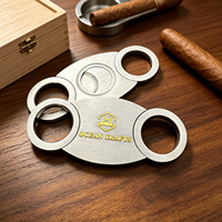 Couteau à cigares avec motif gravé, accessoire pour fumeurs, faible MOQ disponible
