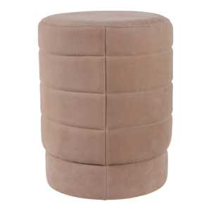 Pouf Rotondo in Camoscio, Sgabello Contemporaneo Poggiapiedi per Soggiorno, Arredamento Casa, Sedia da Toeletta - Product Image 3