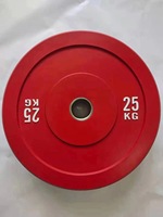 Usine En Gros Grand Diamètre Gym Dur Tirer Formation Poids Libres Colle Colorée Barbell Fer Acier Liquidation Traitement