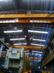 Bốn Hướng Không Khí Vào Không Gian Lớn Tuần Hoàn Sưởi Ấm/Làm Mát Đơn Vị Quạt <span class=keywords><strong>C</strong></span>ông Nghiệp Nóng Cho Nhà Máy Kho Trung Tâm Mua Sắm - Product Image 2