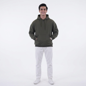 Sweat à capuche en polaire polyester/coton pour homme Clush Industries, style unique, respirant, séchage rapide, confort lavé, vente chaude - Product Image 1