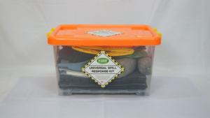 Kit anti-déversement universel industriel SABER 30 litres avec boîte transparente haute capacité, universel pour les entrepôts et les changements de ligne - Product Image 5