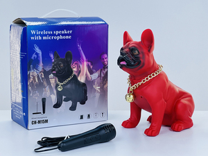 2023 nouveauté Cool chien forme plein corps <span class=keywords><strong>bouledogue</strong></span> CH-M15M basse BT TWS extérieur haut-parleur boîte Portable sans fil haut-parleur - Product Image 4